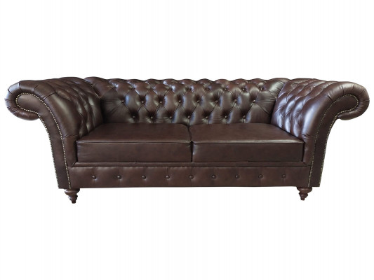 Chesterfield Sofa 3 Sëtzer Couch Sëtz Luxus Couchen Drësëtzer 230cm