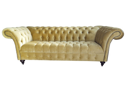 Luxus Sofa Drësëtzer Design Chesterfield Textil Couchen Modern