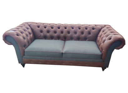 Sofa 3 Sëtzer Canapé Design Chesterfield Couchen Drësëtzer Sofas