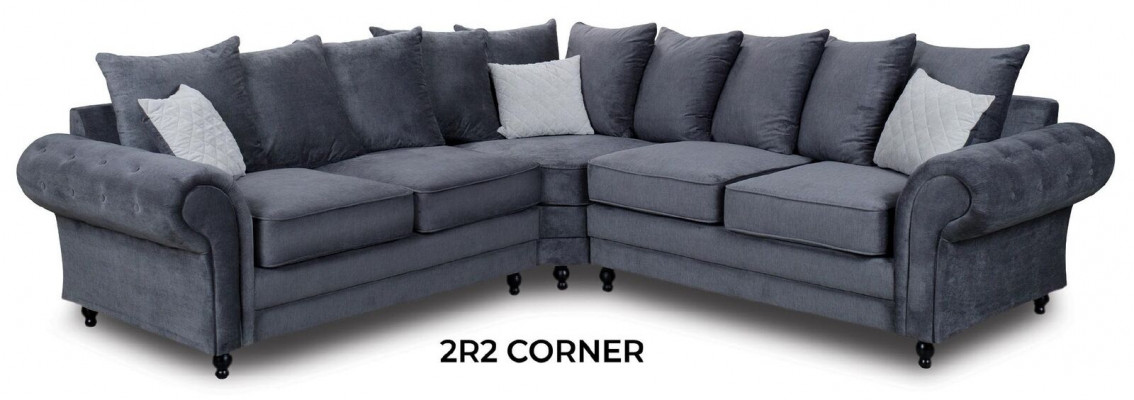 Modern Ecksofa Sofa Stil Gro Sofa Polster Stoff Textil Miwwelen L-Form Couchen