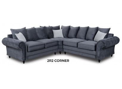 Modern Ecksofa Sofa Stil Gro Sofa Polster Stoff Textil Miwwelen L-Form Couchen