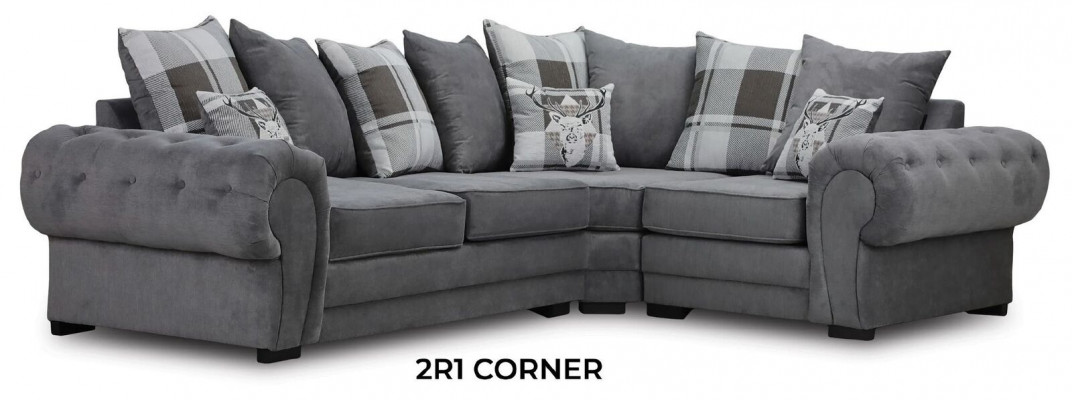 Italienesch Stil Ecksofa Gemittlechem Design Sofa Polster Textil Stuff Stoff
