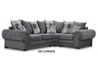 Italienesch Stil Ecksofa Gemittlechem Design Sofa Polster Textil Stuff Stoff