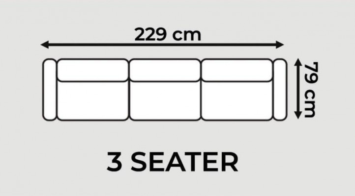 Dräisëtzer Couche Textil Blo Sofa Këssen Miwwelen Ariichtung Sofaen Couchen