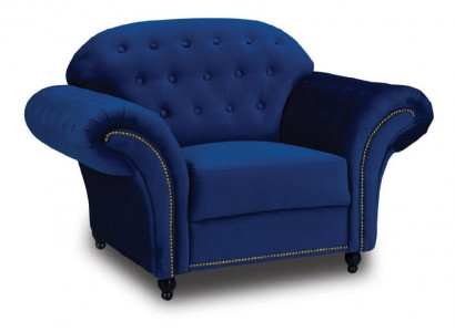 Bloen Chesterfield Fautteuil Eenzelsëtz Canapé Sofa Blo Lienestull Miwwelen