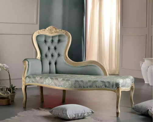 Luxus Miwwelen Chaise Longue Wunnzëmmer Klasseschen Design Textil Polsterung