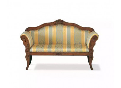 Klassesch duebelsëtzegen Bänk Luxus Polster Miwwel Holzgestell Edel