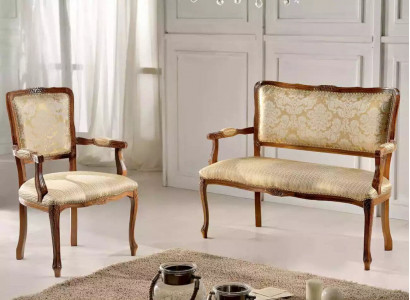 Sofagarnitur 3+3+1+1 Sëtzer Dësch Sofa Sofas Fotell Luxus Garnitur Set 5tlg
