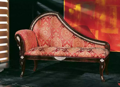 Wunnzëmmer Chaiselounge Polster Stoff Textil Luxus Sëtzmooss Möbel Nei
