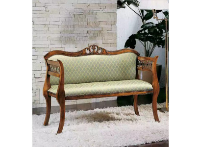 Klassesch Bank Luxus Polster Sitzbank Wunnzëmmer Sëtzméubel Zwee-Sëtzer