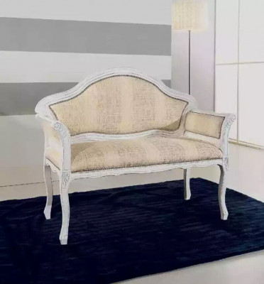 Beige Klassesch Polsterbank Designer Wunnzëmmer Sëtzmoobel Nei Luxus
