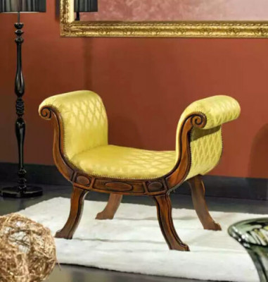 Designer Sëtzbank Polster Textil Stoff Klassesch Luxus Bank Miwwelen Nei