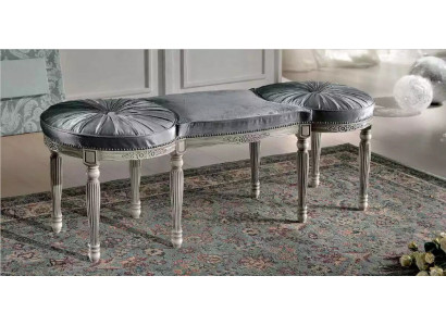 Klassesch Gro Sitzbank Design Textil Nei Polster Stoff Sitzmëttel