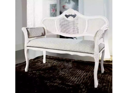 Bank Living Zëmmer Klassesch Sëtzbank Stoff Textil Miwwelen Sëtzbanken Bänken
