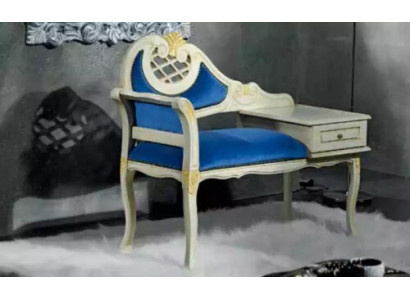 Klassesch Bank Blo Sëtzbank Luxus Sëtzméiwer Stoff Textil Nei Sëtz