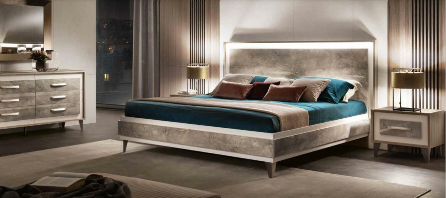 arredoclassic Italienesch Schlofzëmmer Miwwel Design Garnitur Bett Nuecht Dësch