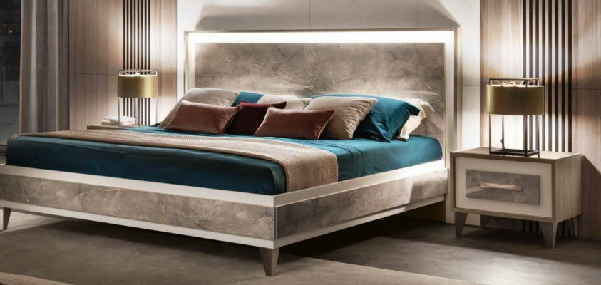 arredoclassic Italienesch Schlofzëmmer Miwwel Design Garnitur Bett Nuecht Dësch