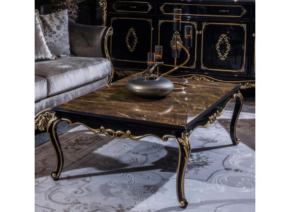 Holz Couchtisch Kaffisdësch Bäizestell Design Dësch Wunnzëmmertësch Dëscher