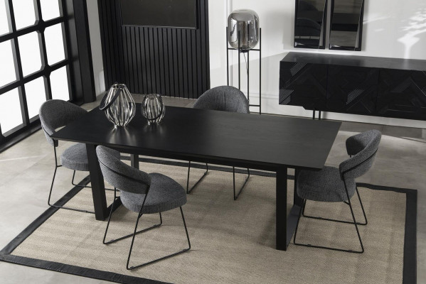 Luxus gepolstert Stillstull Still Loft Designer Grai Kichen Liederstull Miwwelen