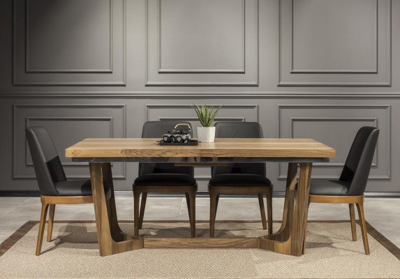 Luxus Lehnstull Liederstull Polster Still Loft Designer Miwwelen Schwaarz Kichen