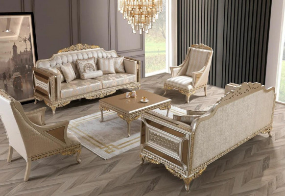 Soffagassett 3311 Setzer Wunnzëmmer Set Modern Set Neit Luxus Miwwelen
