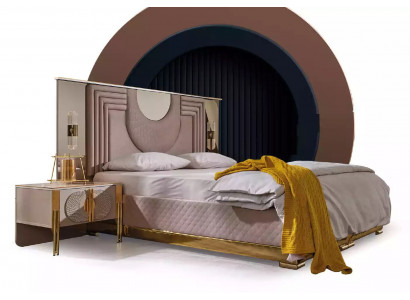 Schlofkummer Garnitur Bett 2x Nuetsdëscher Bettgestell Hotelbett 3tlg