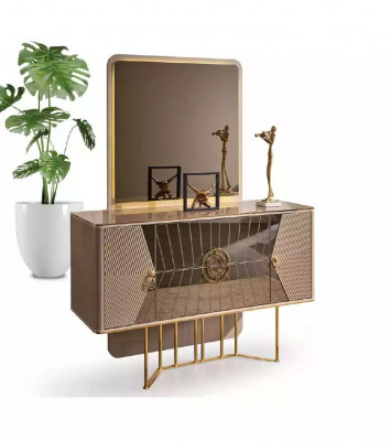 Schminktisch Luxus Schlofkummer Kosmetiksdësch Spigeldësch Kommode Sideboard
