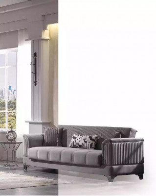Gro Stréck Sofa Luxus 3-Sëtzer Couch Wunnzëmmer Miwwelen Polster Couchen Sofasen