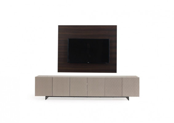 TV Mauer Paneel Verkleedung Holz Luxus rtv Wunnzëmmer Mauer Fernseh Miwwel