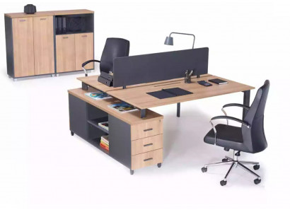 Schreifdësch 6 Tiräng Modern Aarbechtszëmmer Miwwelen Holzdësch Luxus