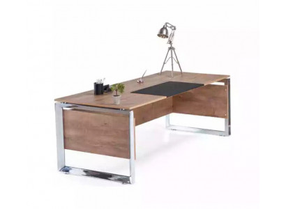 Modernt brong Schreifdësch Büro Miwwelen Holz Aarbechtszëmmer Design Stil