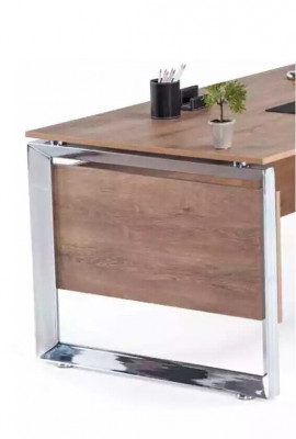 Modernt brong Schreifdësch Büro Miwwelen Holz Aarbechtszëmmer Design Stil