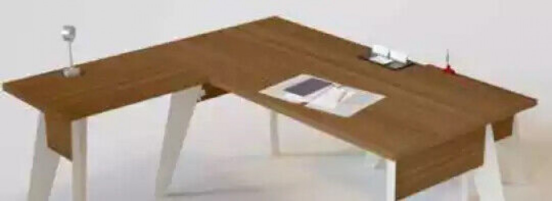 Eckspschaffdësch Designer Holzmöbel Bürosdësch Aarbechtszëmmer Dësch Nei