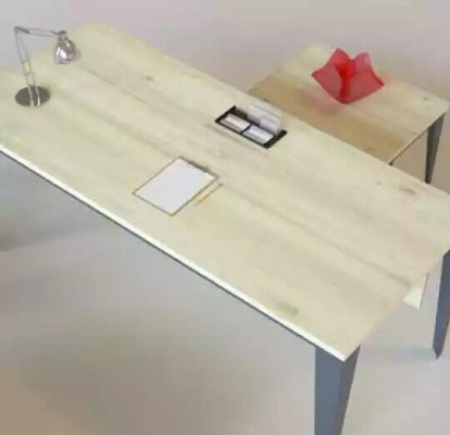 Designer brongen Schreifdësch Bürosmiwwelen Holzdëscher Luxusmiwwelen Nei