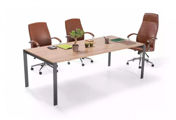 Modernt Groussen Konferenztisch Holz Designer Büro Aarbechtsraum Miwwelen