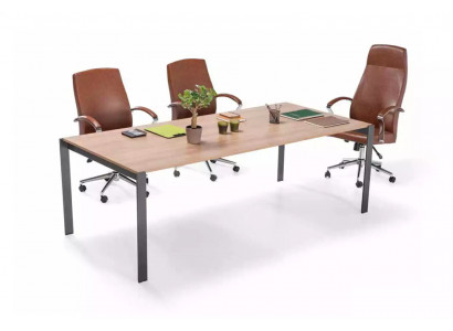 Modernt Groussen Konferenztisch Holz Designer Büro Aarbechtsraum Miwwelen