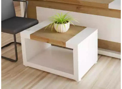 Designer Wäissen Couchtisch Luxus Holz Dësch Wunnzëmmer Miwwelen Ofstellësch