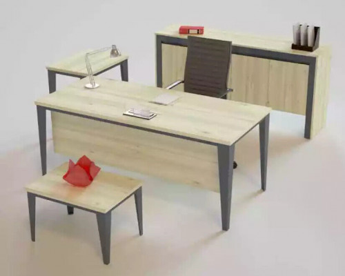 Designer Luxus Brongen Dësch Ablag Holzmöbel Modern Büro Miwwelen