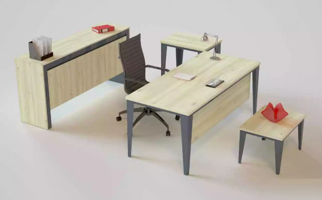 Designer Luxus Brongen Dësch Ablag Holzmöbel Modern Büro Miwwelen