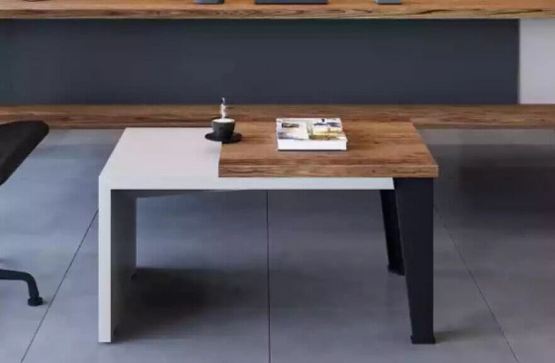 Modernen zweefaarwege Couchtisch Luxus Säitentablett Büro Holzmiwwelen