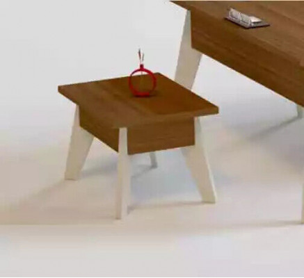 Moderne Canapé Dësch Büro Miwwelen rechteckege brong Holzdësch Dëscher