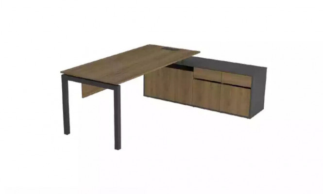 Holz Büro Miwwelen Schreifdësch Sideboard Couchtisch Büroariichtung Modern