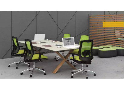 Groussen Aarbechtsdësch Bürosmoublen Konferenzdëscher Ariichtung Holzmoublen Modern