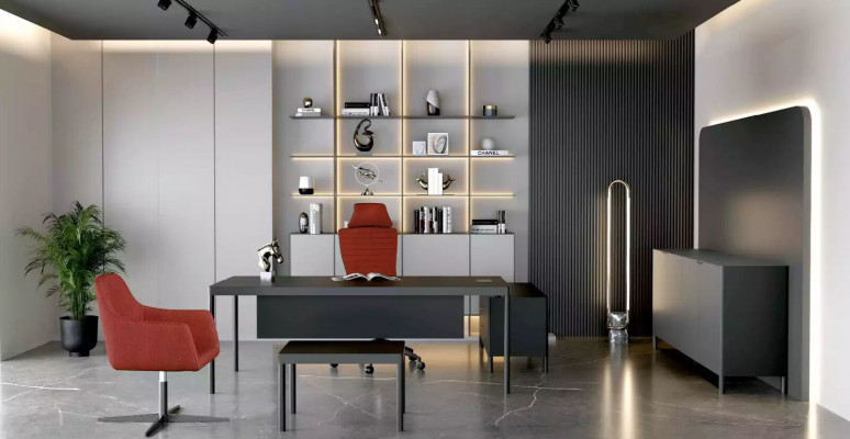 Eckschreifdësch Aarbecht Schreif Büro Dësch Luxus Klass Designer Miwwelen Dëscher