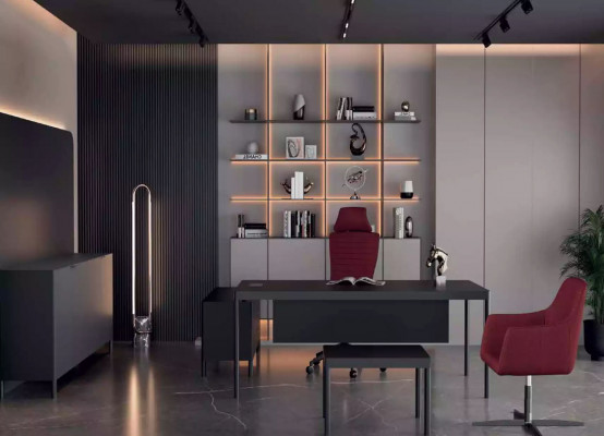 Eckschreifdësch Aarbecht Schreif Büro Dësch Luxus Klass Designer Miwwelen Dëscher