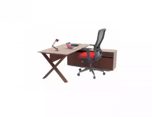 Schreibtisch Bürosmëttel Chefdësch Holzmëttel Designerschreiwarbechtsplaz