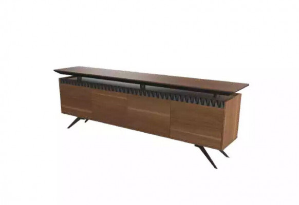Sideboard Schaf Anrichte Bürosmiwwel Büro Ariichtung Brau Nei Holz