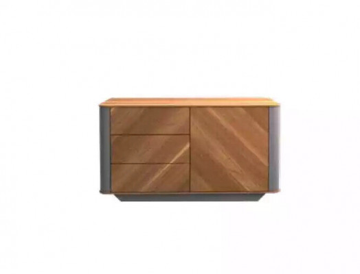 Büro Kommod Holz Schaf JV Miwwelen Holzkommod Modern Braun Holz