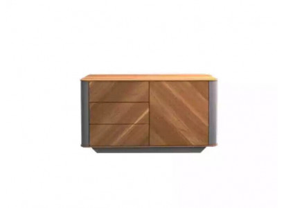 Büro Kommod Holz Schaf JV Miwwelen Holzkommod Modern Braun Holz