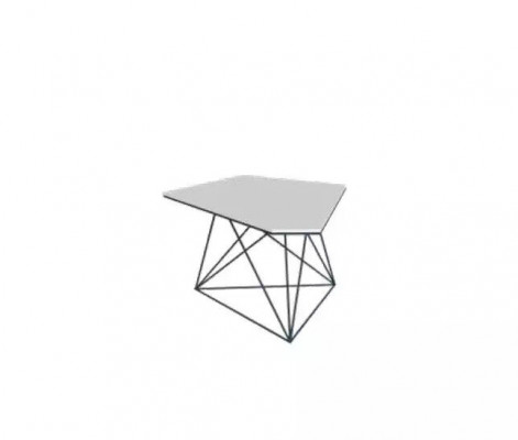 Moderne Couchtable Beistelltëscher Aarbechtszëmmermiwwelen Design Wäiss Nei